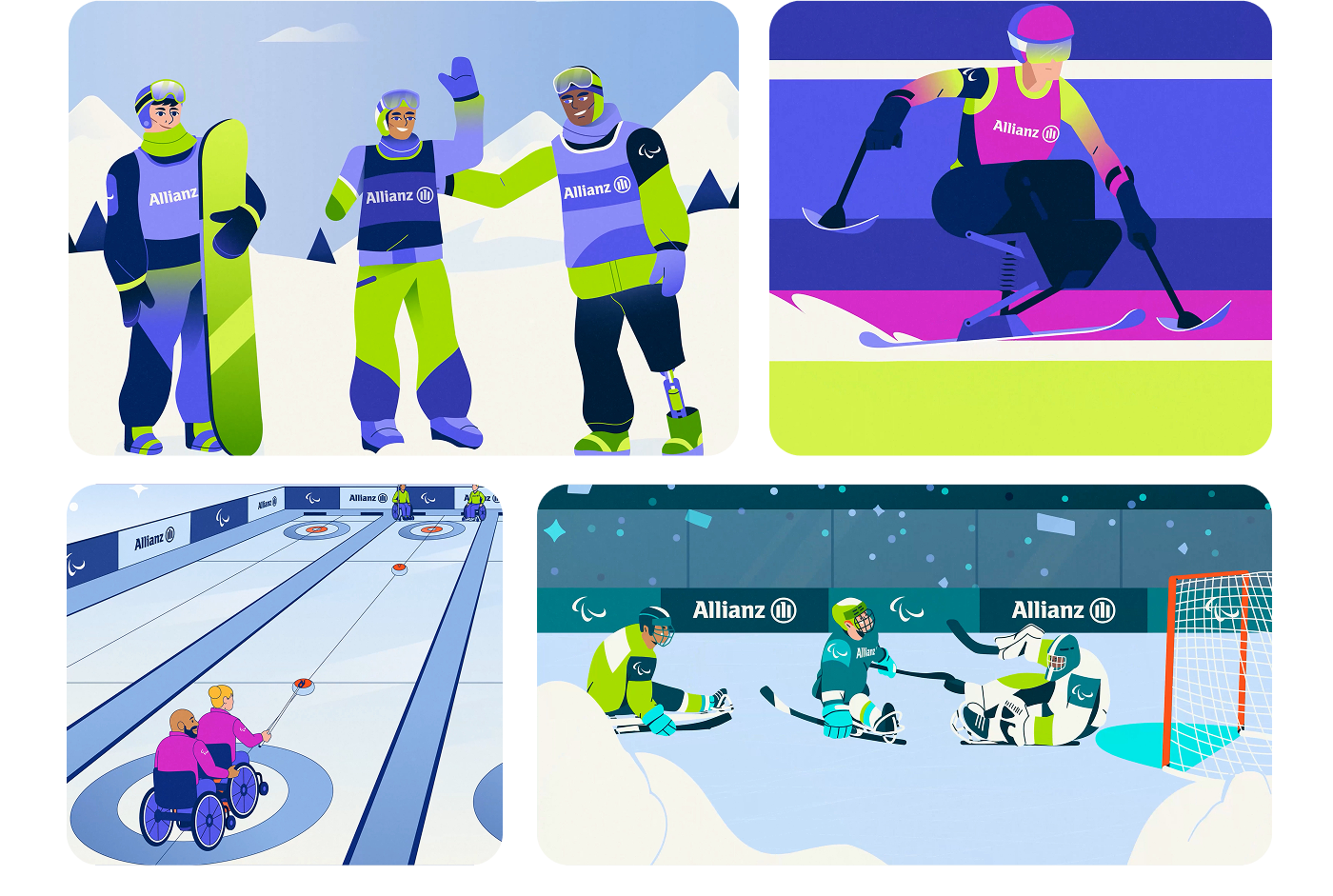 Miniatures tirées des vidéos explicatives sur les sports